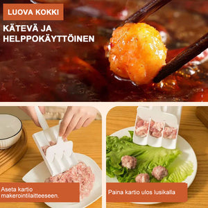 Luova keittiöväline kolme lihapullia maker