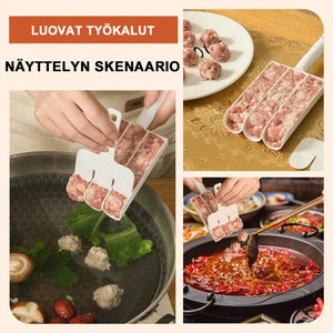 Luova keittiöväline kolme lihapullia maker