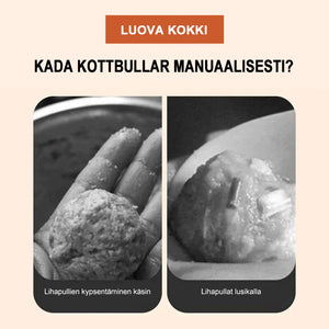 Luova keittiöväline kolme lihapullia maker