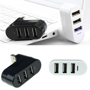 Pyörivä 3-porttinen mini-USB-keskitin