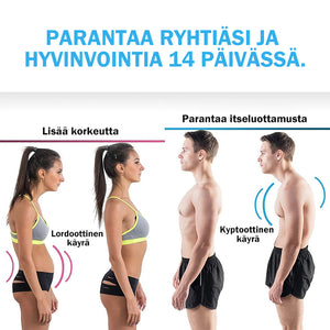 Ryhtiä korjaava magneettinen selkätuki