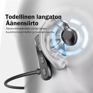 Langattomat bluetooth luuta johtavat kuulokkeet urheilujuoksuun